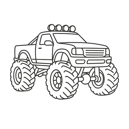 Tranh tô màu xe đua cho bé – Hình tô màu đẹp 2025