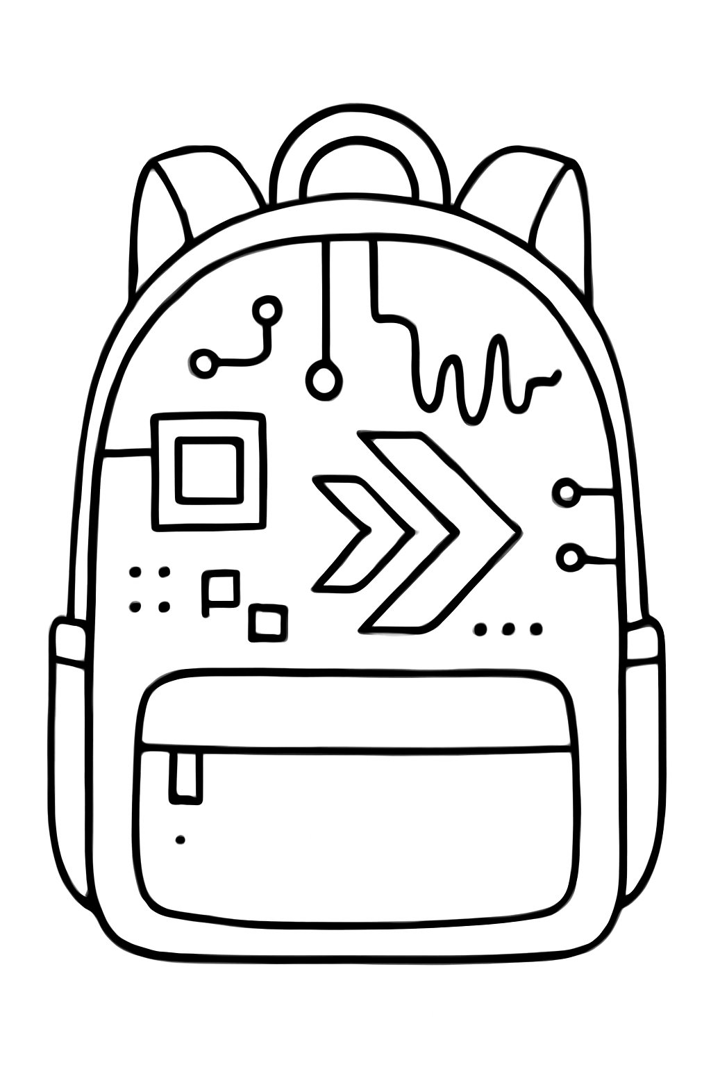 Tranh tô màu ba lô cho bé 2025 – Tải PDF miễn phí