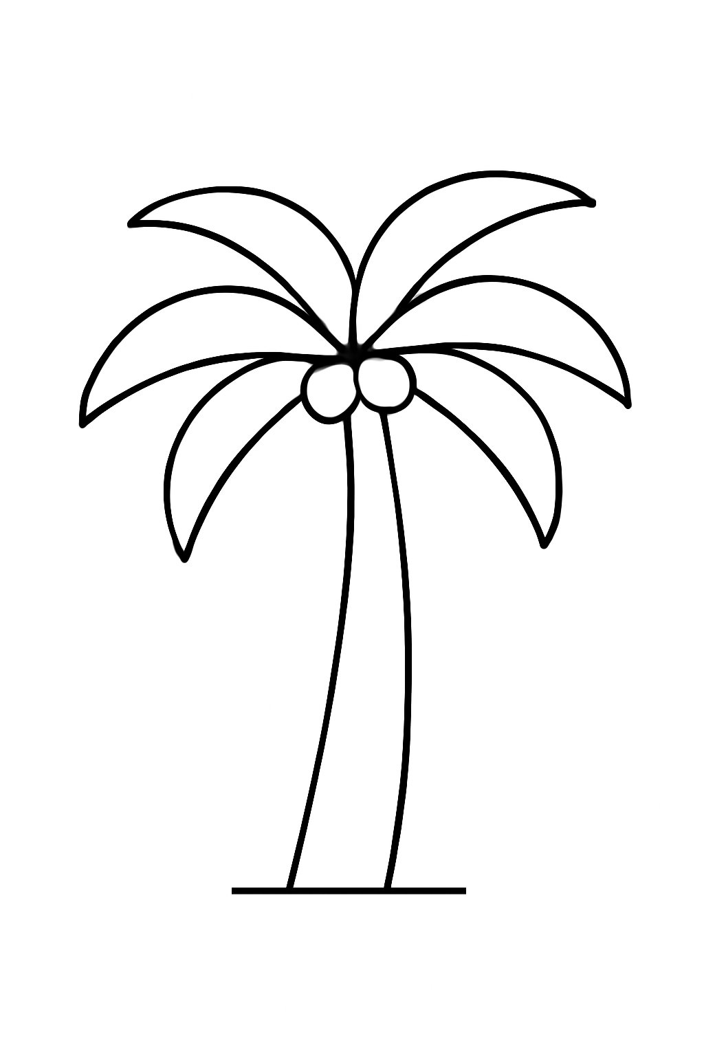 Cây dừa đơn giản