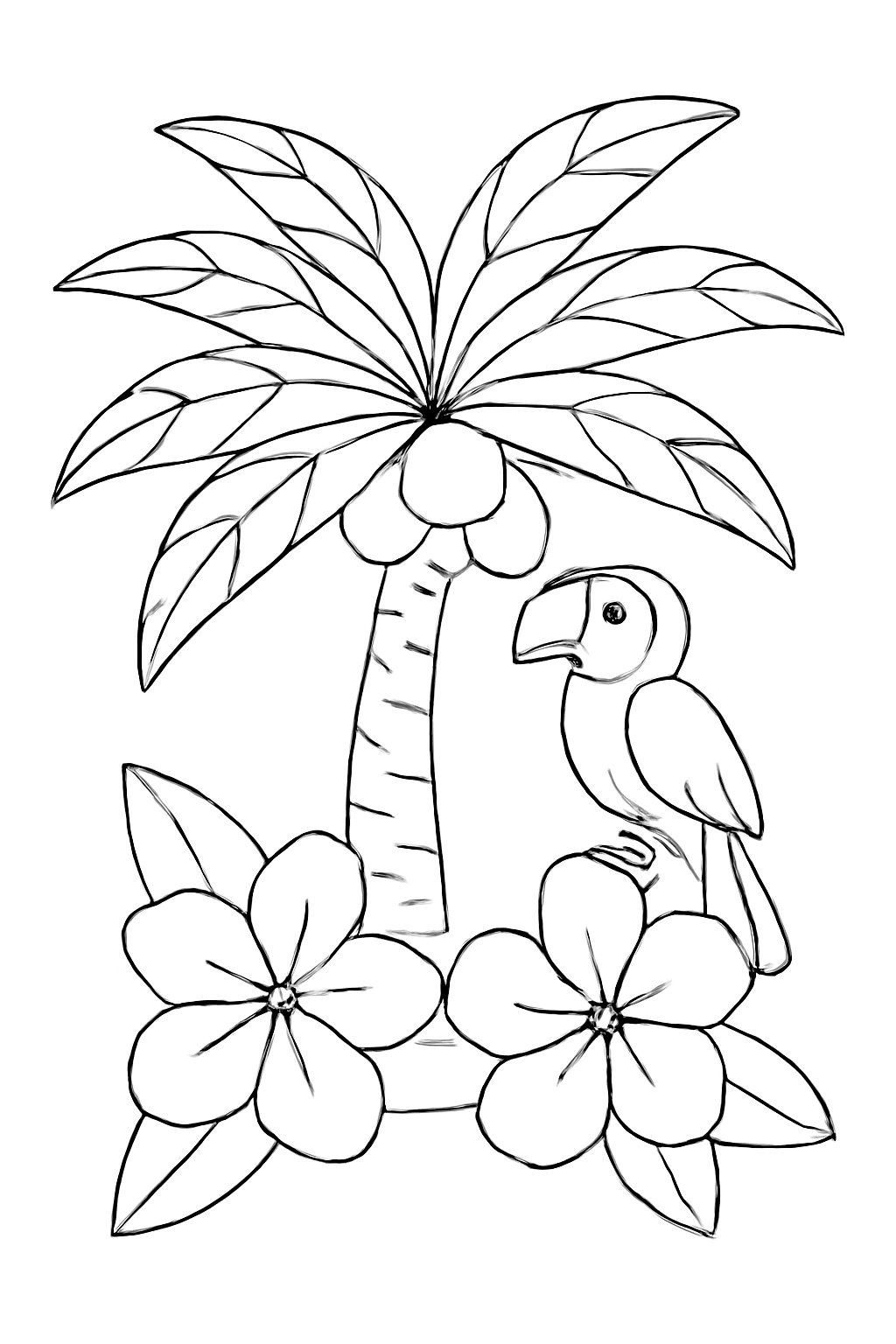 Cây dừa nhiệt đới