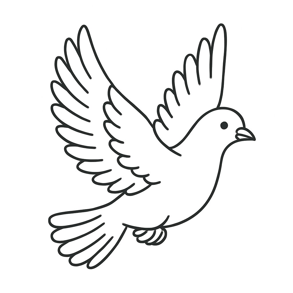 Chim bồ câu đang bay