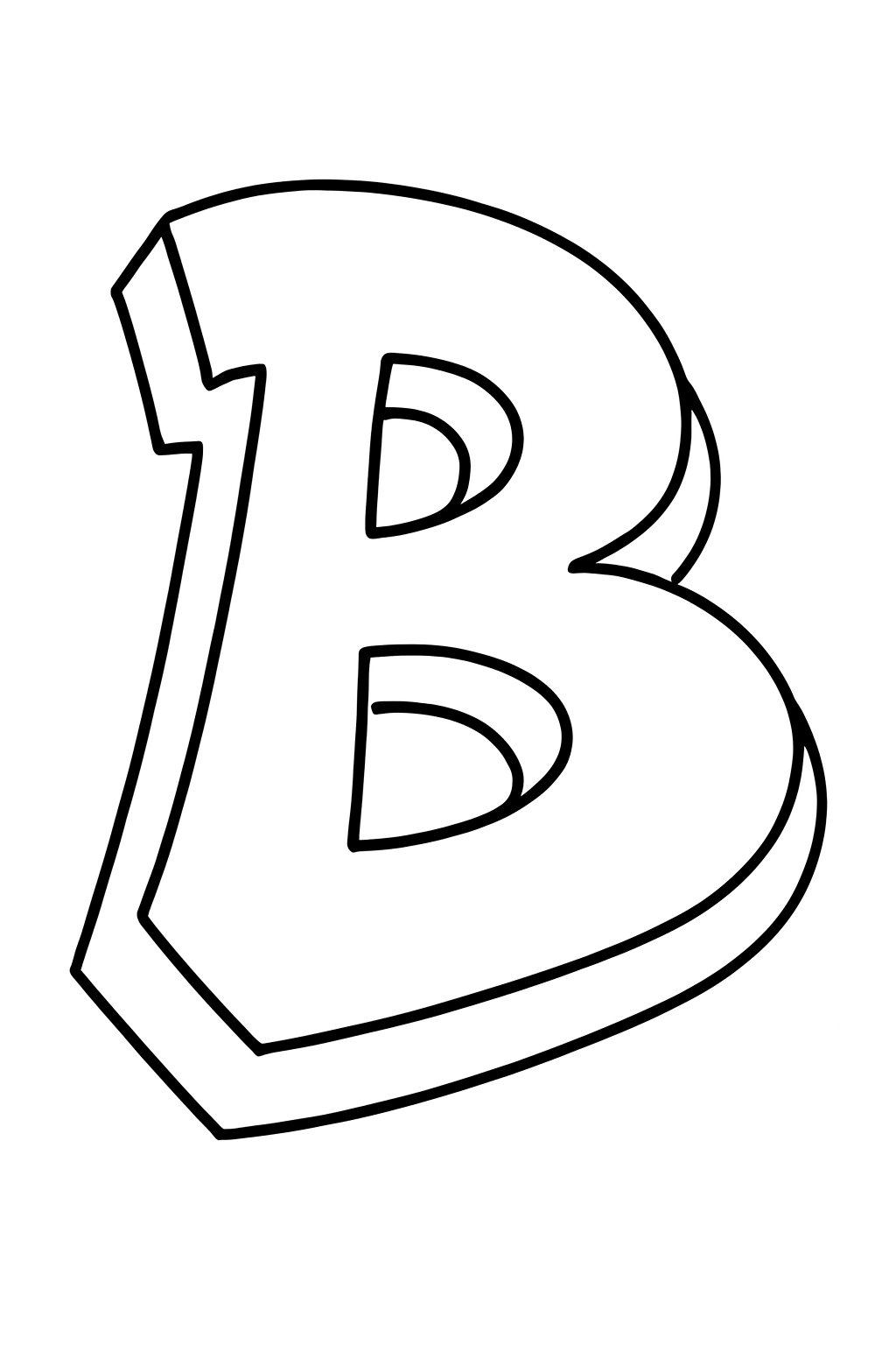 Chữ b phong cách graffiti