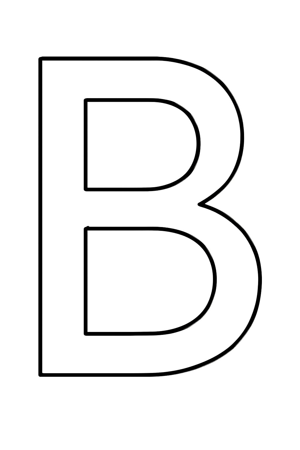 Tranh tô màu chữ b cho bé 2025 – Tải PDF miễn phí