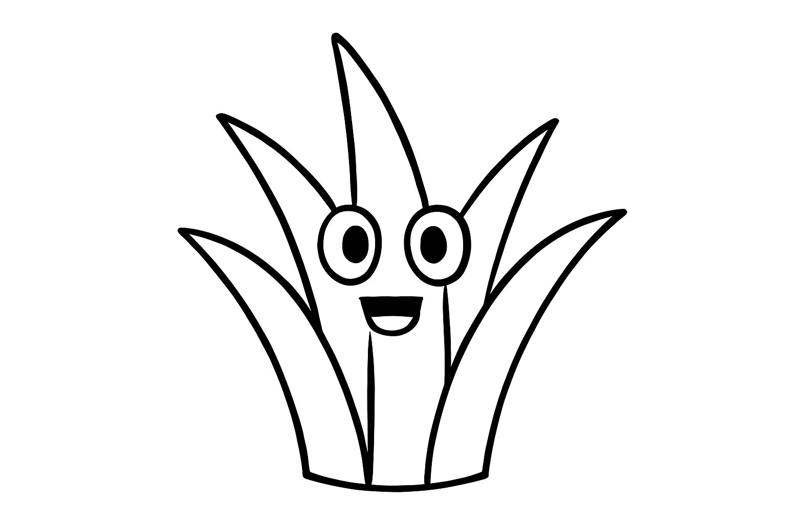 Cỏ hoạt hình vui nhộn