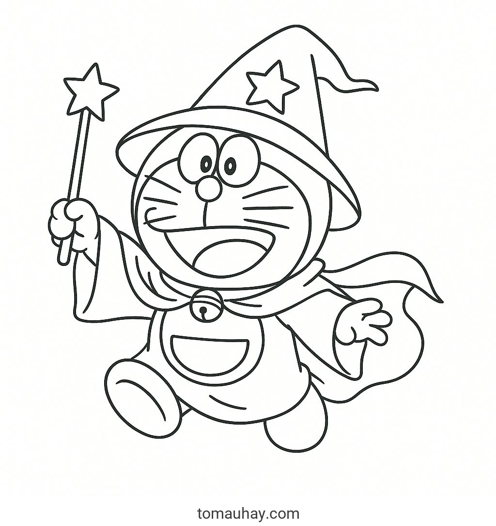 Tranh Tô Màu Doremi Cho Bé - Hình Tô Màu Năm 2026 - Doremi hoạt hình cổ tích