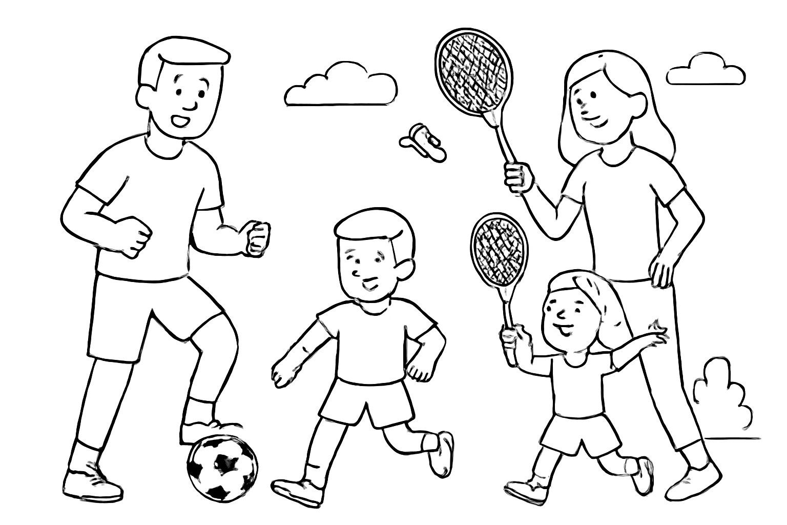 Gia đình sinh hoạt thể thao