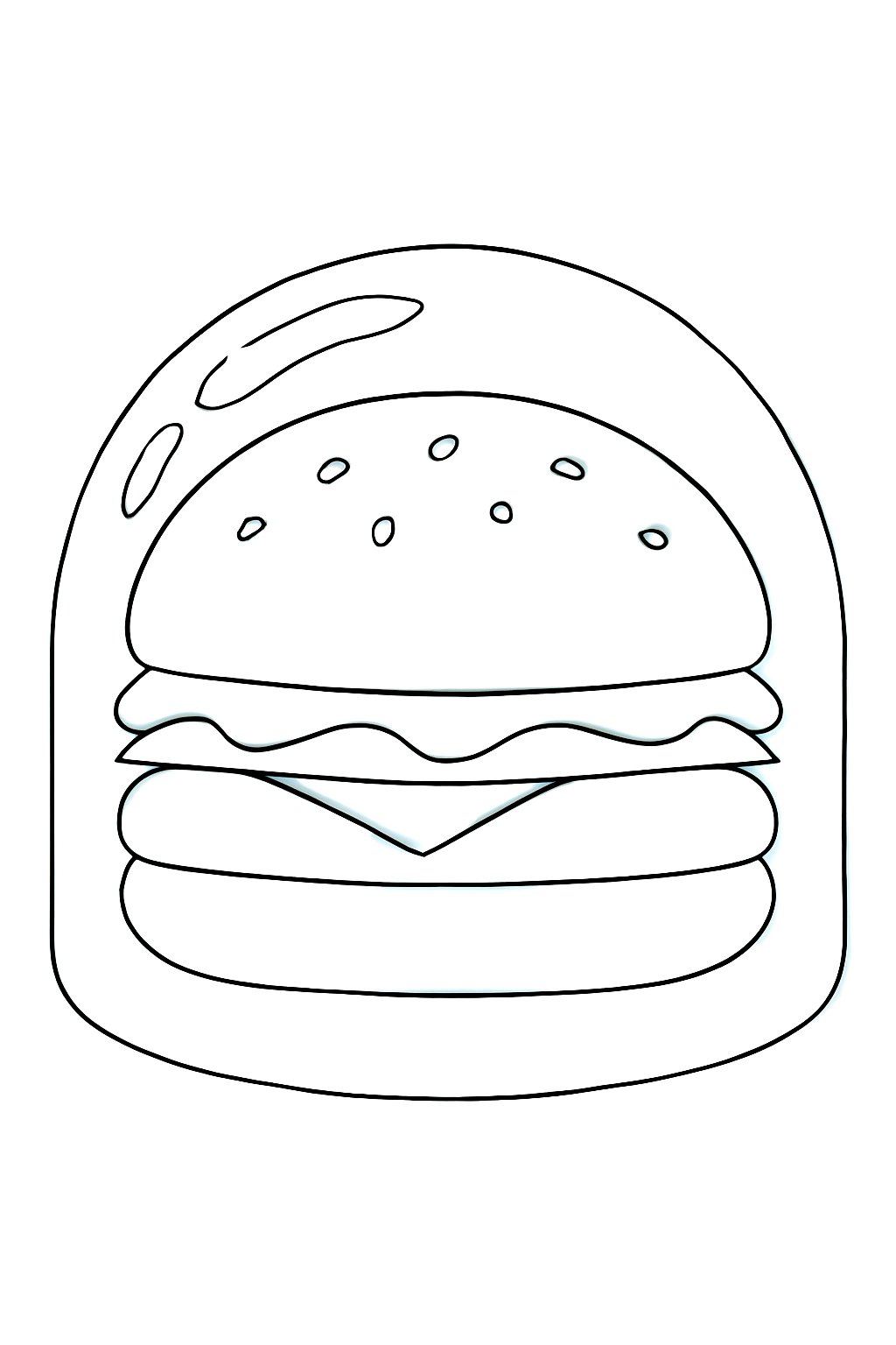 Hamburger thủy tinh trong suốt