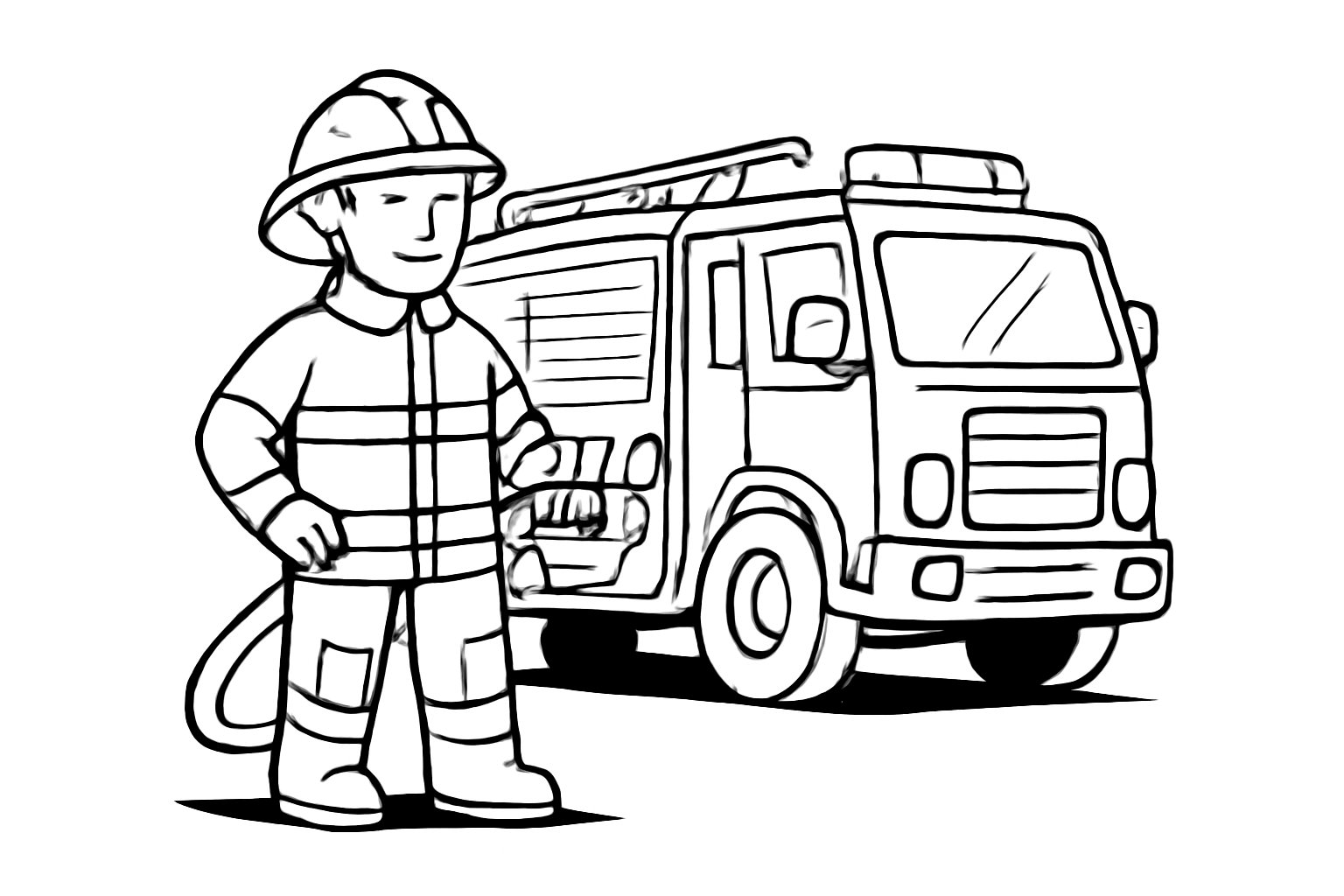 Lính cứu hỏa 3D nổi bật