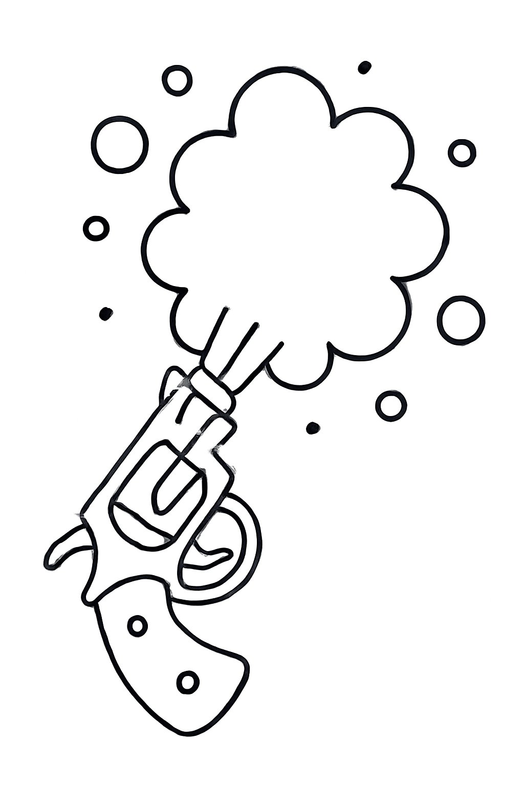 Tranh tô màu súng cho bé 2025