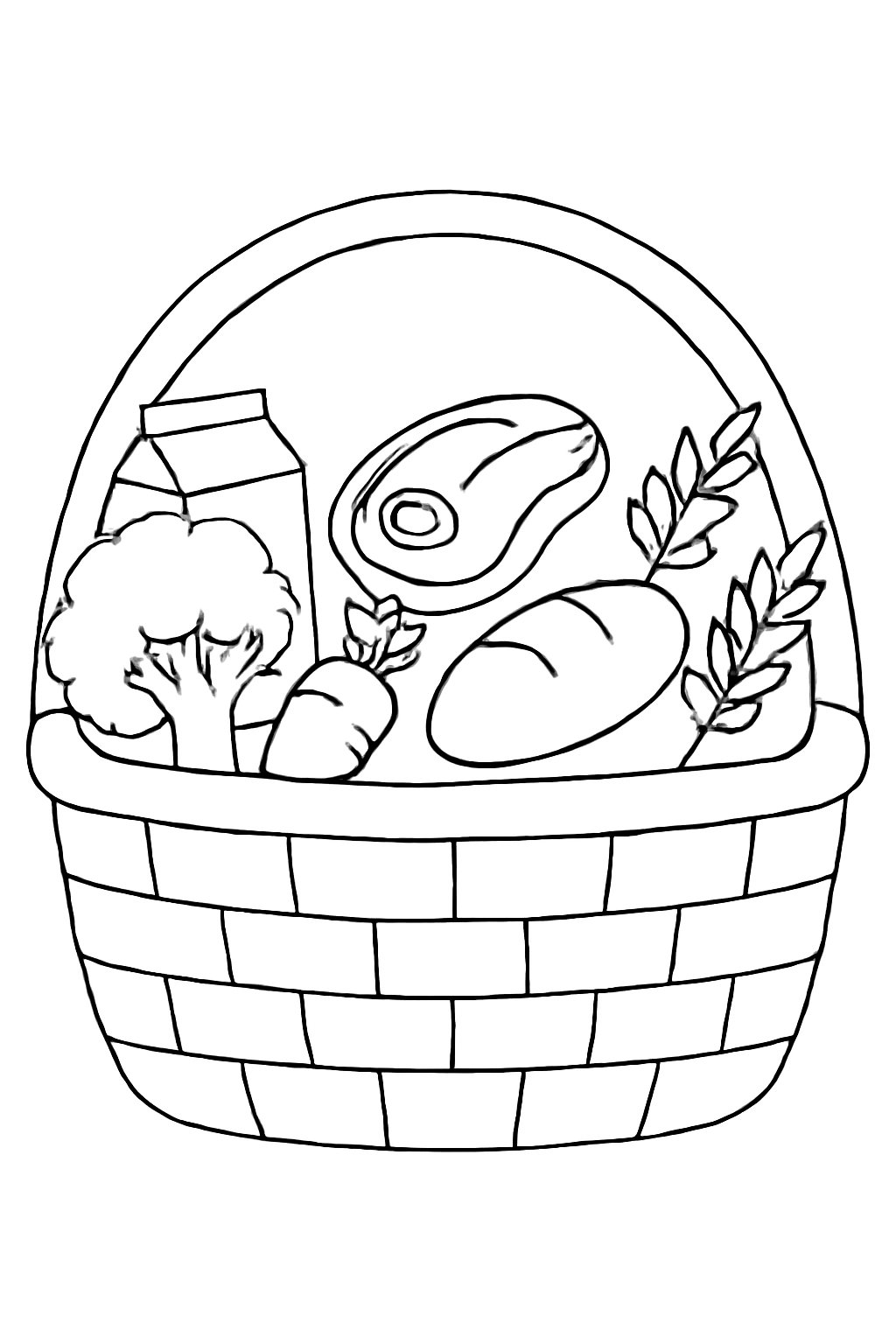 Phong cách giỏ thực phẩm