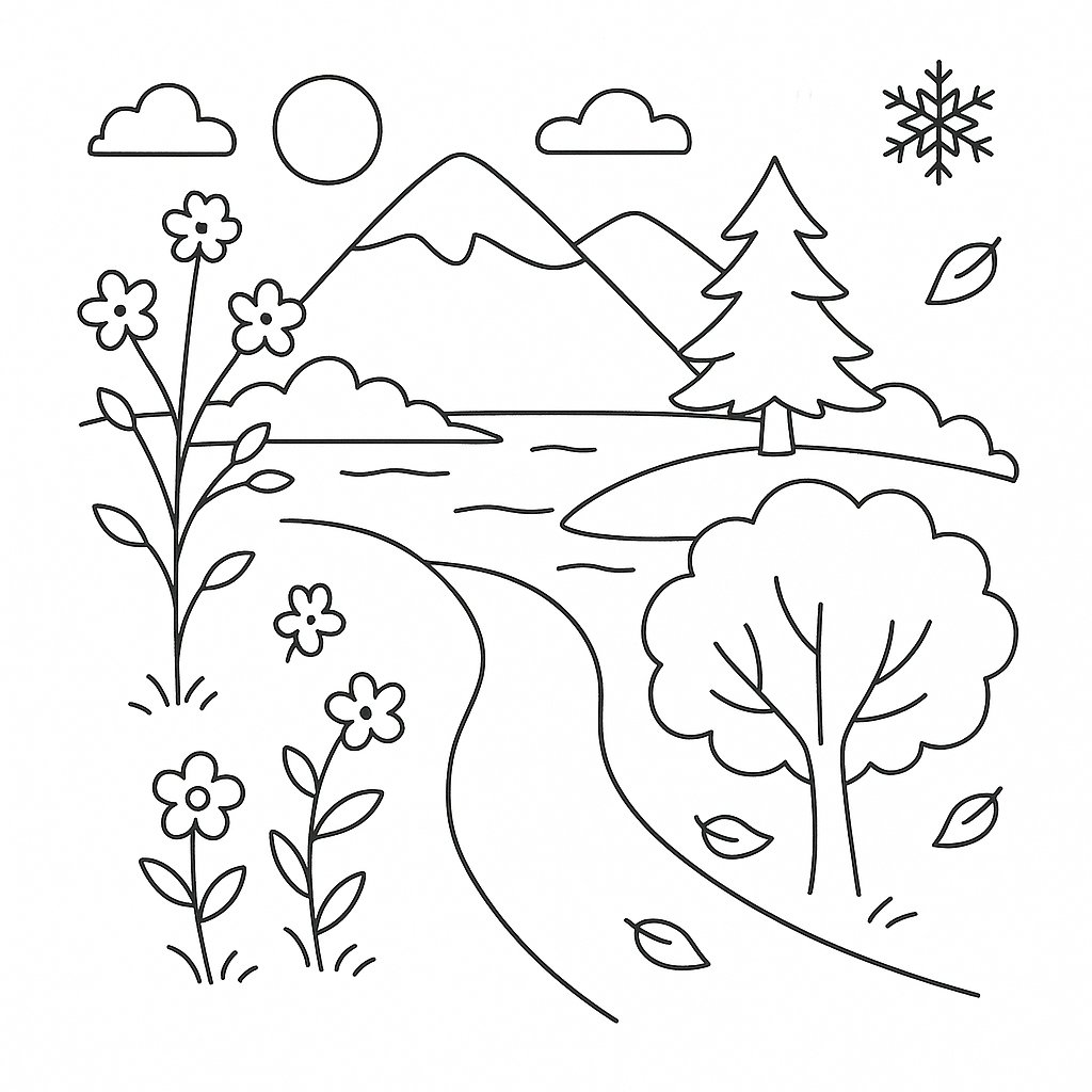 Tranh tô màu thư giãn cho bé 2025