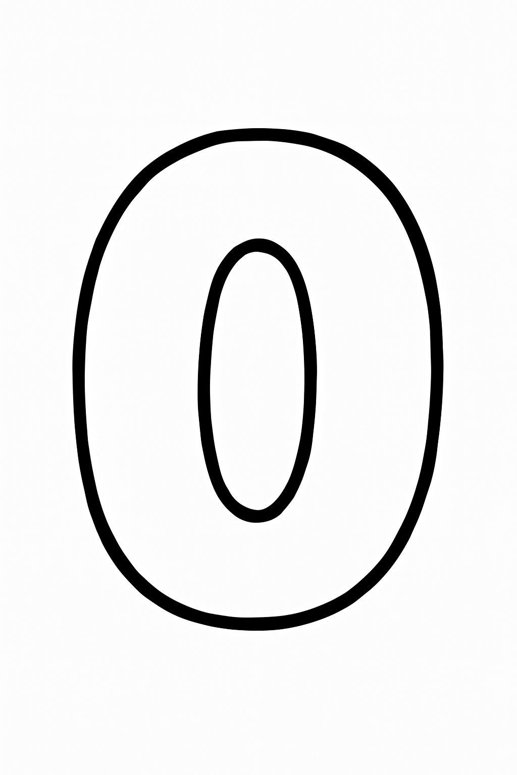 Số 0 dễ thương