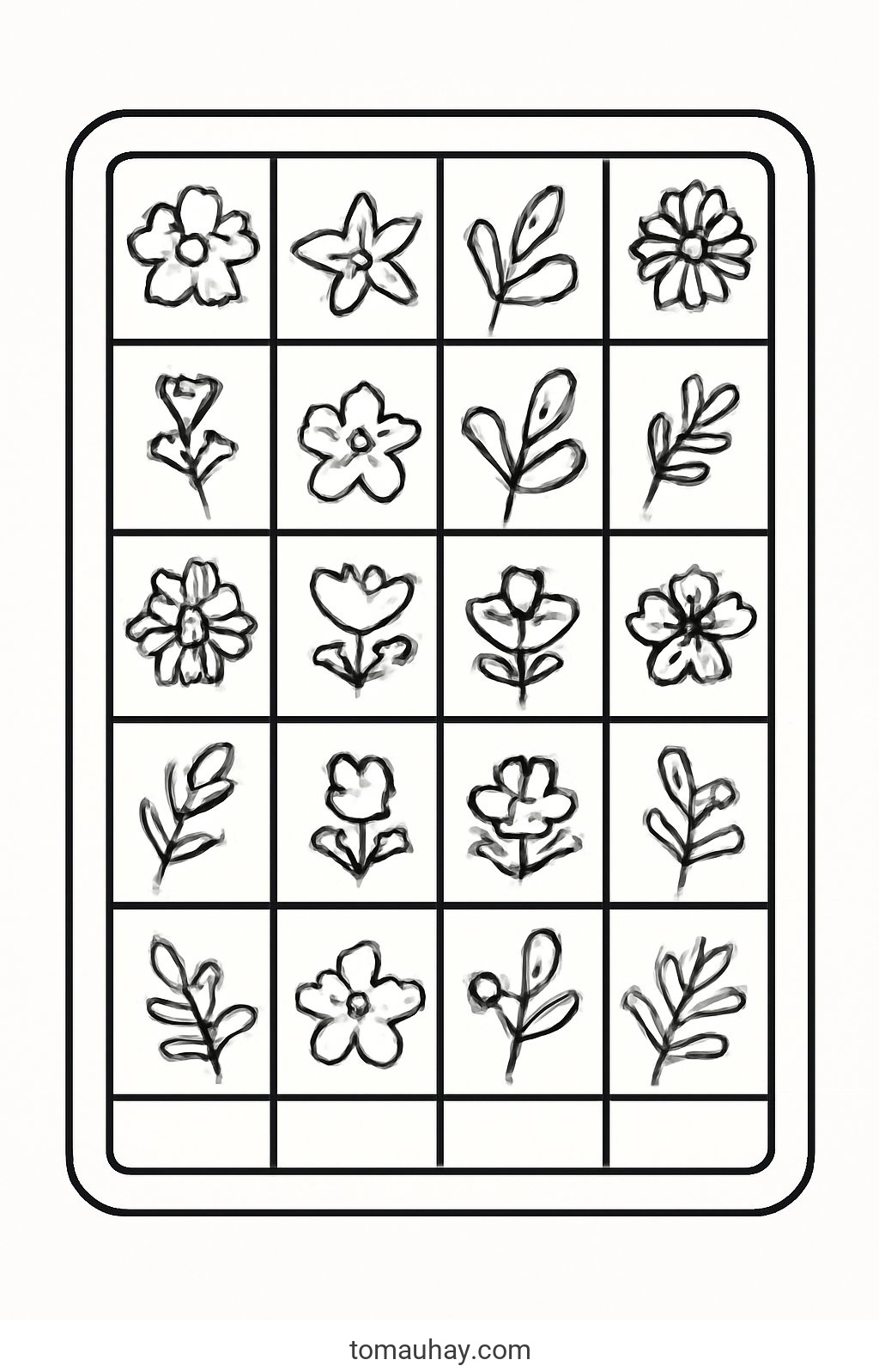 Tô màu thời khóa biểu cho bé 2026 - Hình PDF - Thời khóa biểu hoa văn