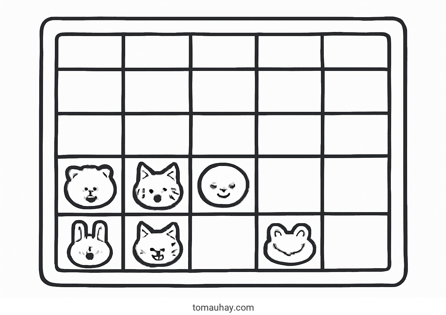 Tô màu thời khóa biểu cho bé 2026 - Hình PDF - Thời khóa biểu hoạt hình