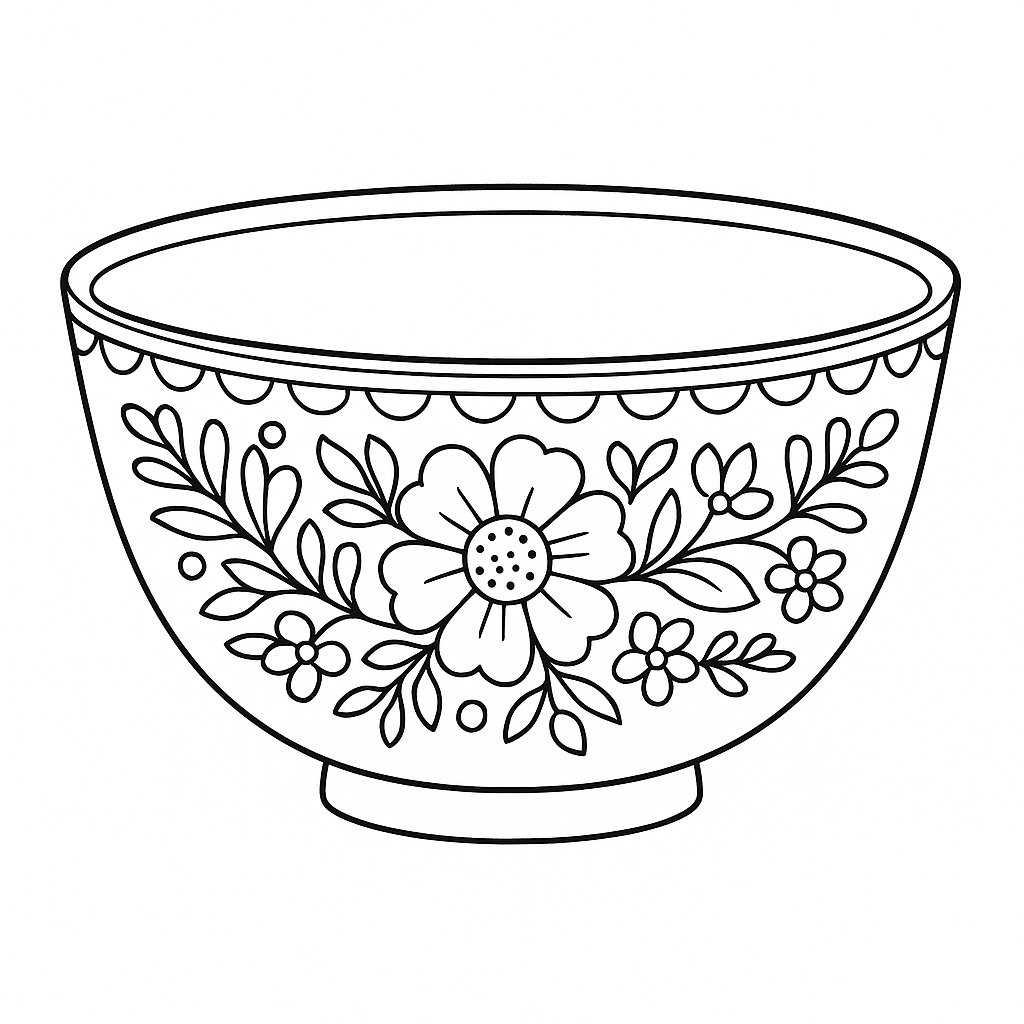 Tô màu bát dân gian