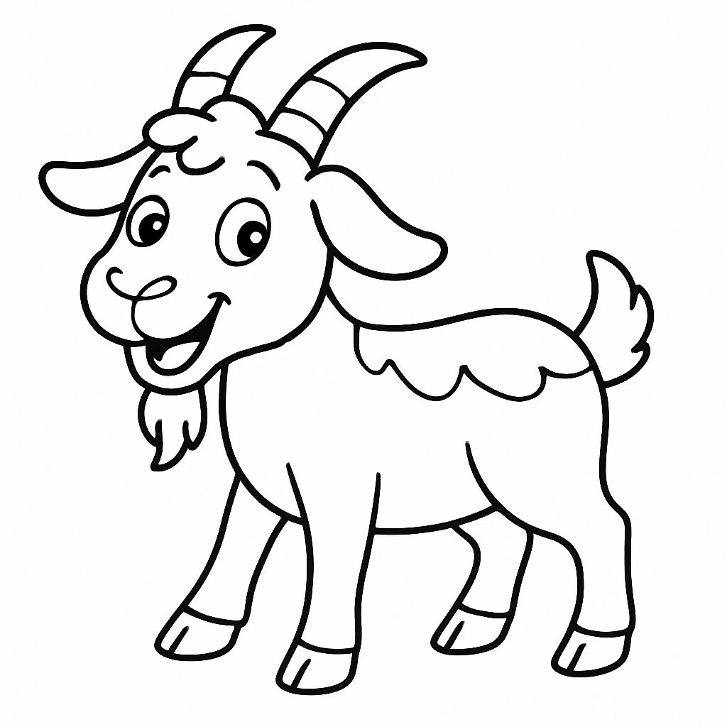 Tô màu con dê vui nhộn