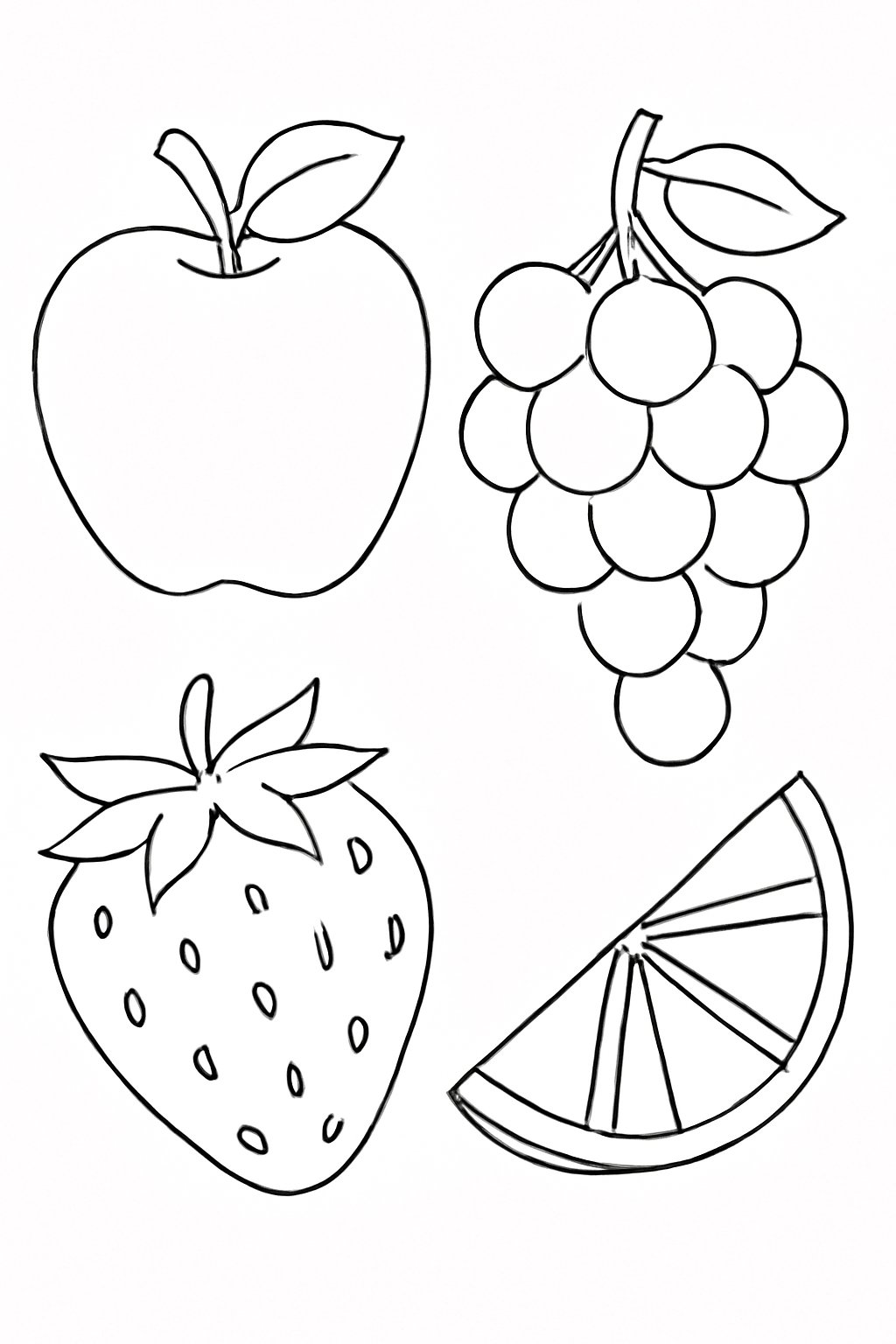 Vở tô màu trái cây