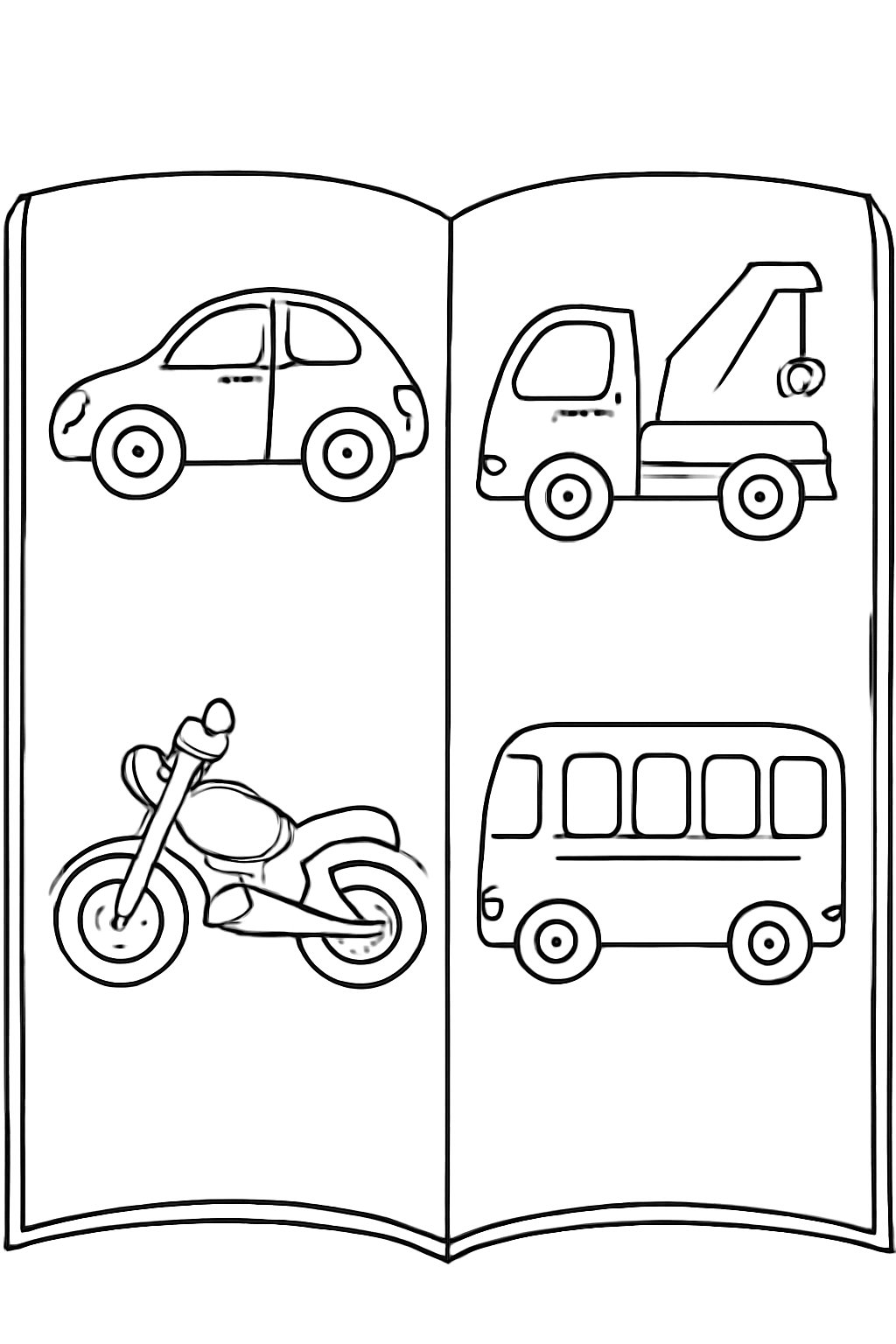 Vở tô màu xe cộ