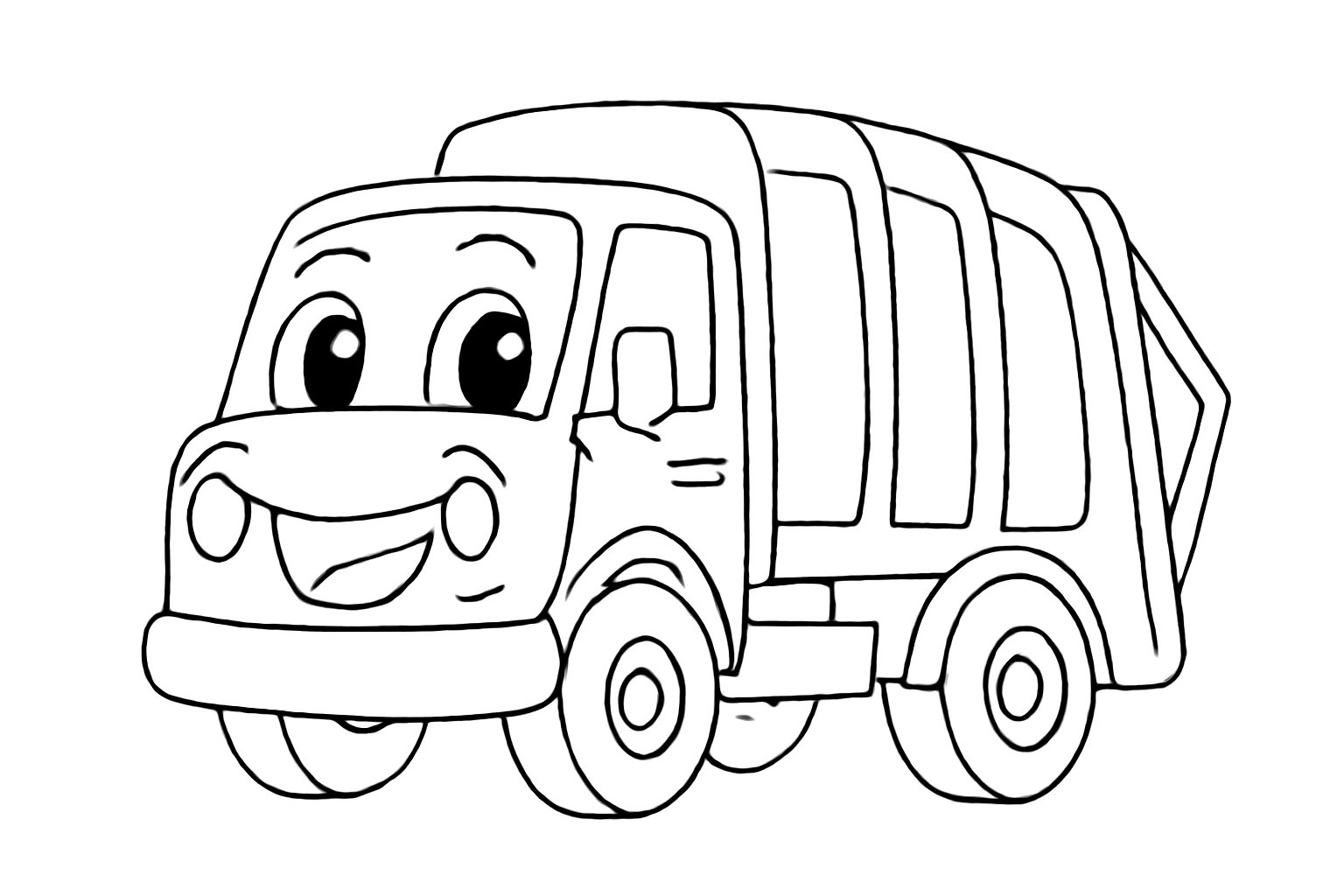 Xe chở rác hoạt hình