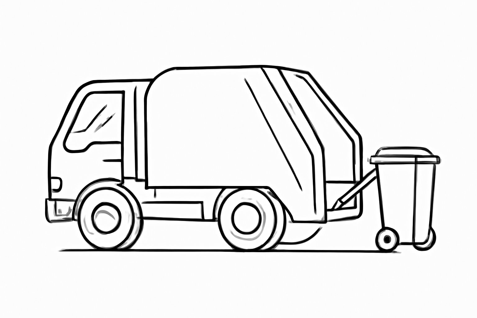 Xe chở rác kiểu kéo thùng