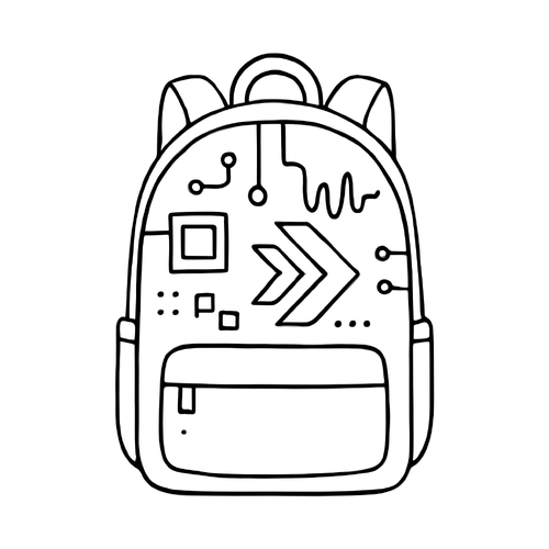 Tranh tô màu ba lô cho bé 2025 – Tải PDF miễn phí