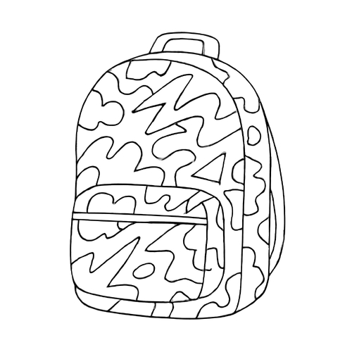 Tranh tô màu ba lô cho bé 2025 – Tải PDF miễn phí