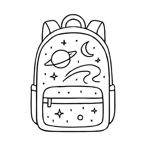 Tranh tô màu ba lô cho bé 2025 – Tải PDF miễn phí