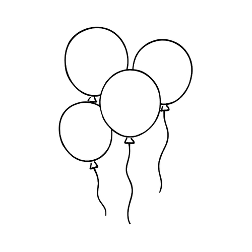 Tranh tô màu bong bóng cho bé 2025 - Tải PDF dễ dàng