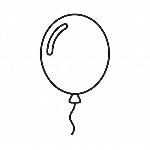 Tranh tô màu bong bóng cho bé 2025 - Tải PDF dễ dàng