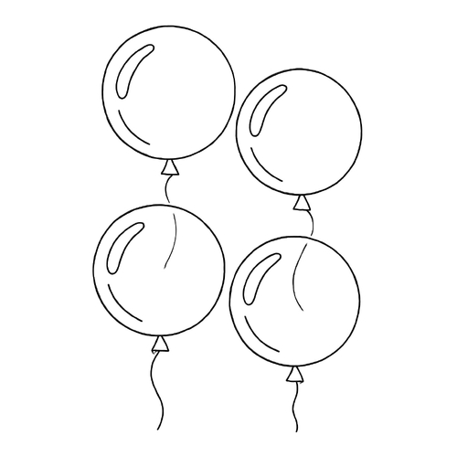 Tranh tô màu bong bóng cho bé 2025 - Tải PDF dễ dàng