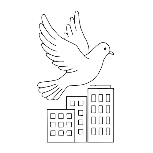 Tranh tô màu chim bồ câu cho bé 2025 – Tải PDF miễn phí