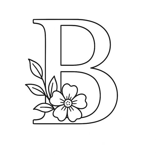 Tranh tô màu chữ b cho bé 2025 – Tải PDF miễn phí