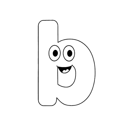 Tranh tô màu chữ b cho bé 2025 – Tải PDF miễn phí