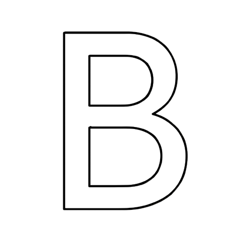 Tranh tô màu chữ b cho bé 2025 – Tải PDF miễn phí