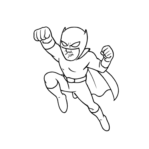 Tô màu siêu nhân anh hùng cho bé 2025 - Hình PDF