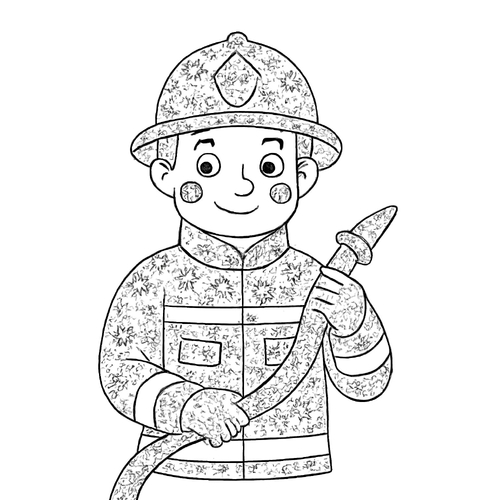Tranh tô màu lính cứu hỏa cho bé 2025 - Tải PDF miễn phí