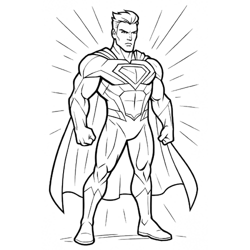 Tranh tô màu Ultraman cho bé siêu đẹp mới nhất 2025