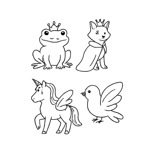 Hình ảnh con vật cho bé tô màu dễ thương 2025