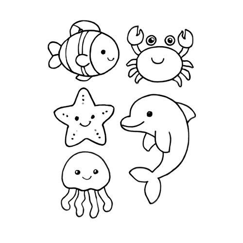 Hình ảnh con vật cho bé tô màu dễ thương 2025