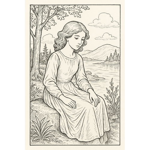 Tranh tô màu truyện nhổ củ cải cho bé 2025