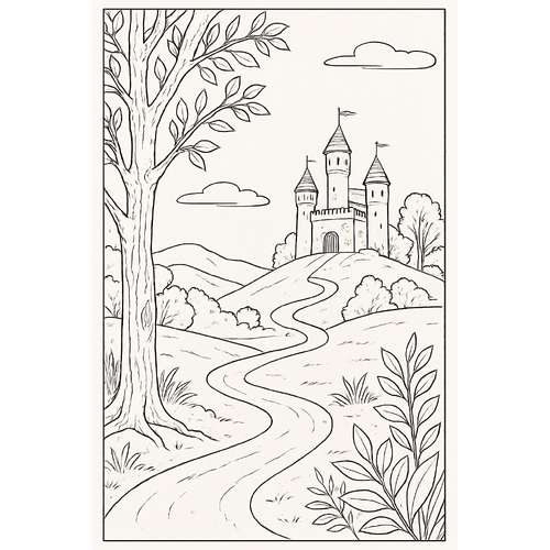 Tranh tô màu rau muống cho bé 2025