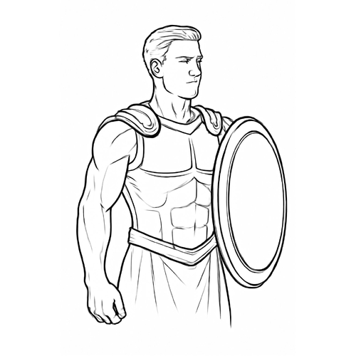 Tranh tô màu đội trưởng Mỹ cho bé 2025 - Tải PDF miễn phí