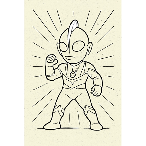 Tranh tô màu Ultraman cho bé siêu đẹp mới nhất 2025