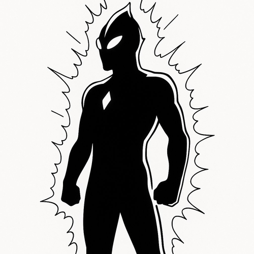 Tranh tô màu Ultraman cho bé siêu đẹp mới nhất 2025