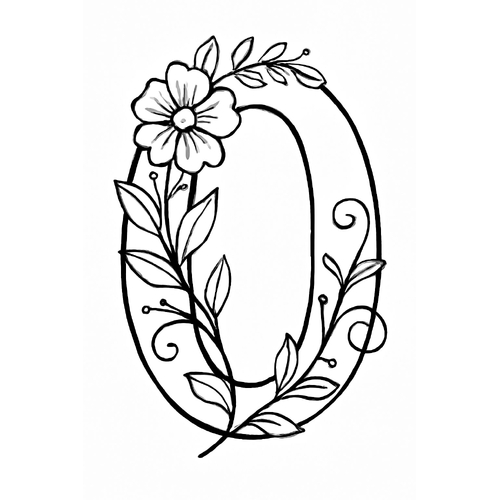 Tô màu số 0 cho bé 2025 - Hình tô màu PDF