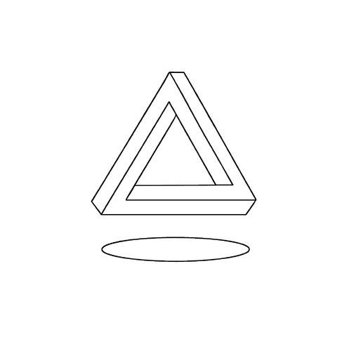 Tranh tô màu hình tam giác cho bé 2025 - Tải PDF miễn phí