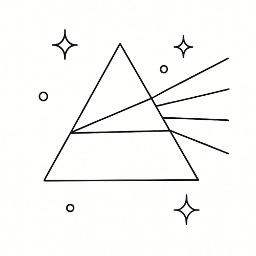 Tranh tô màu hình tam giác cho bé 2025 - Tải PDF miễn phí