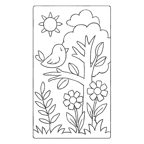 Tranh tô màu thiệp 8/3 cho bé 2025 – Tải PDF miễn phí