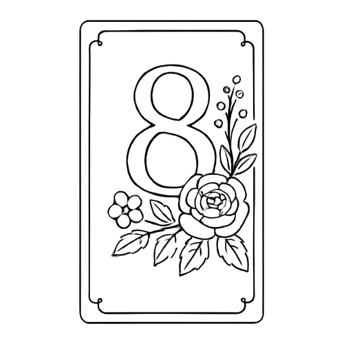 Tranh tô màu thiệp 8/3 cho bé 2025 – Tải PDF miễn phí