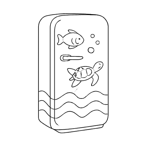 Tranh tô màu tủ lạnh cho bé 2025 -  miễn phí